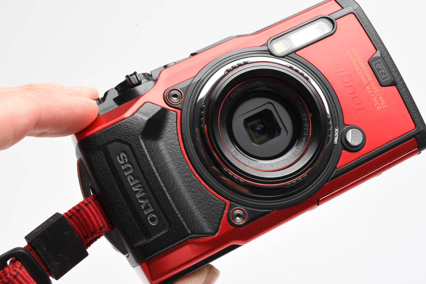 Olympus Tough TG-6 4K 12MP Digital Point&Shoot Red, Tested, Great
