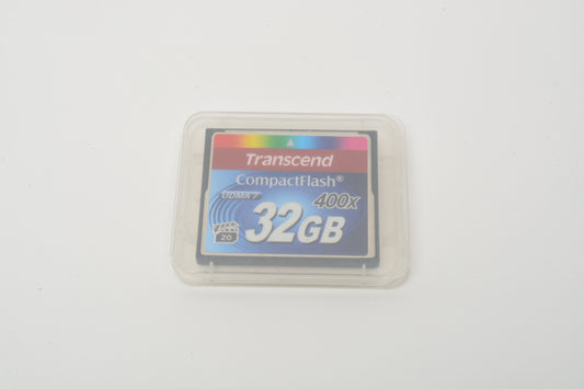 Transcend 32GB Compact Flash CF card 400x UDMA 7 in jewel case