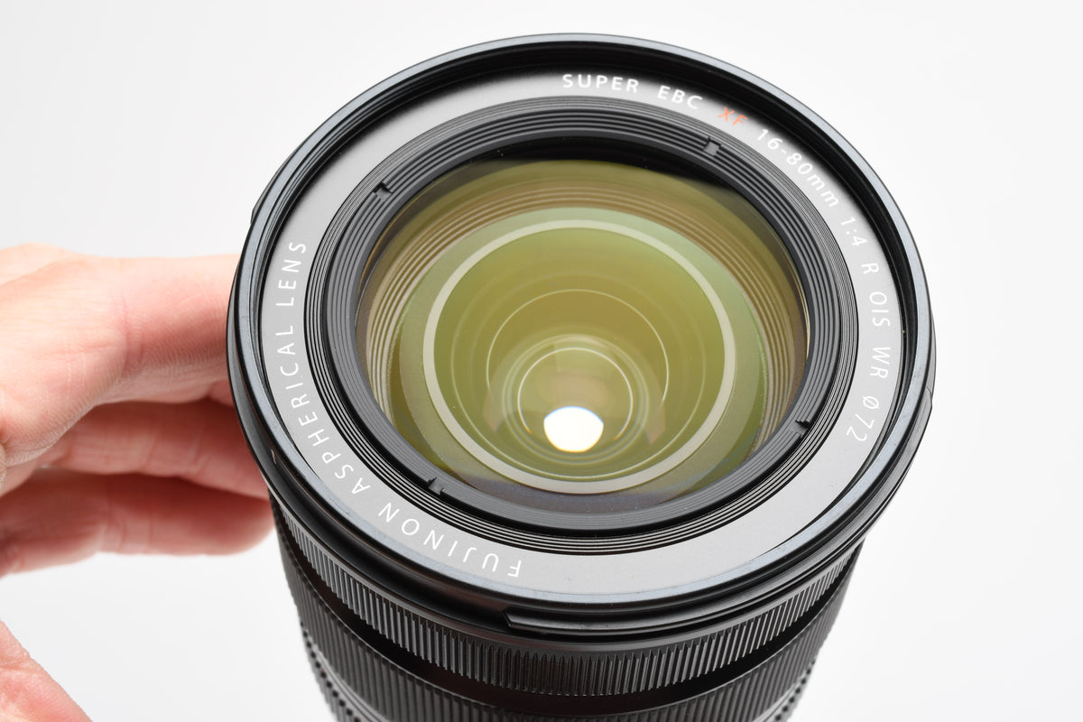Fujifilm Super EBC XF 16-80mm f4 R OIS WR zoom lens, Hood+Caps, Mint-