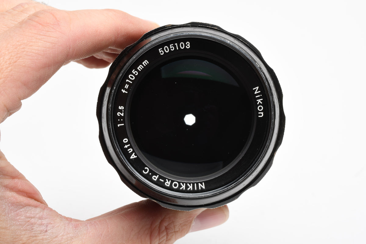 Nikon Nikkor-PC Auto 105mm f2.5 Ai portrait lens w/caps, Bargain, Read*