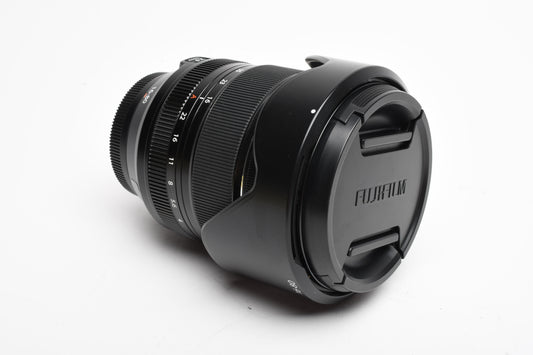 Fujifilm Super EBC XF 16-80mm f4 R OIS WR zoom lens, Hood+Caps, Mint-