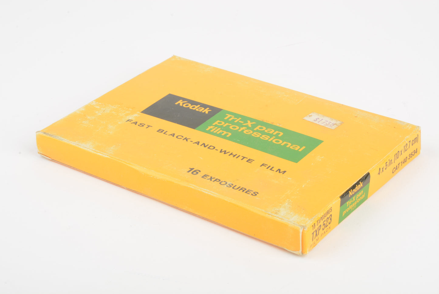 Kodak Tri-X Pan 4x5 film 16 exp. Sealed, expired 03/1987 140-3534