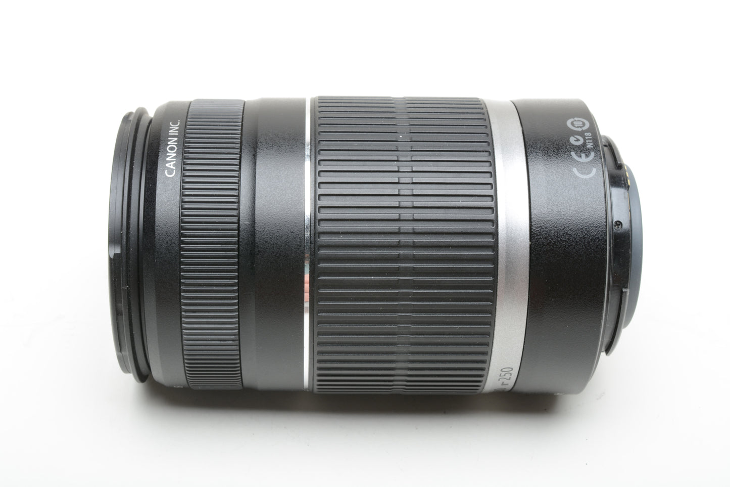 Canon EF-S 55-250mm f4-5.6 IS zoom lens, caps, very clean