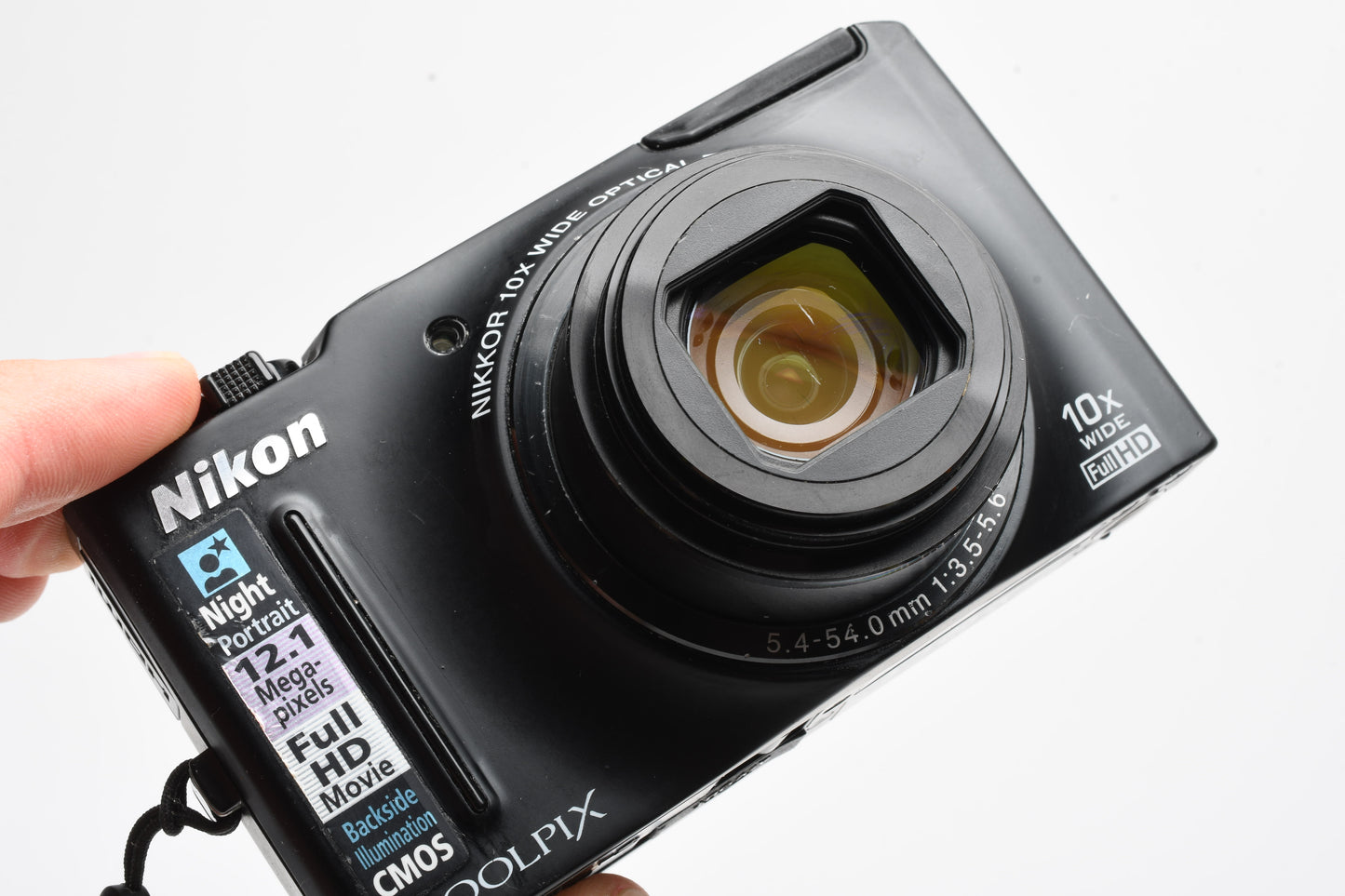 Nikon Coolpix S8100 12.1MP Digital Point&Shoot Camera, batt, charger, Good!