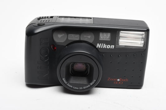 Nikon zoom touch 600 35mm Point&Shoot camera w/32-85mm zoom, Tested