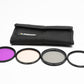 Polaroid 55mm Pro filter set X4 (UV, CPL, Warming and FLD) in pouch Mint-