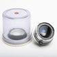 Kodak Schneider Retina Curtagon 35mm F2.8 Lens for Kodak Reflex w/jewel case, Nice!