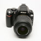 Nikon D60 10.2MP DSLR w/ 18-55mm VR, batt+charger+SD Only 3979 Acts!