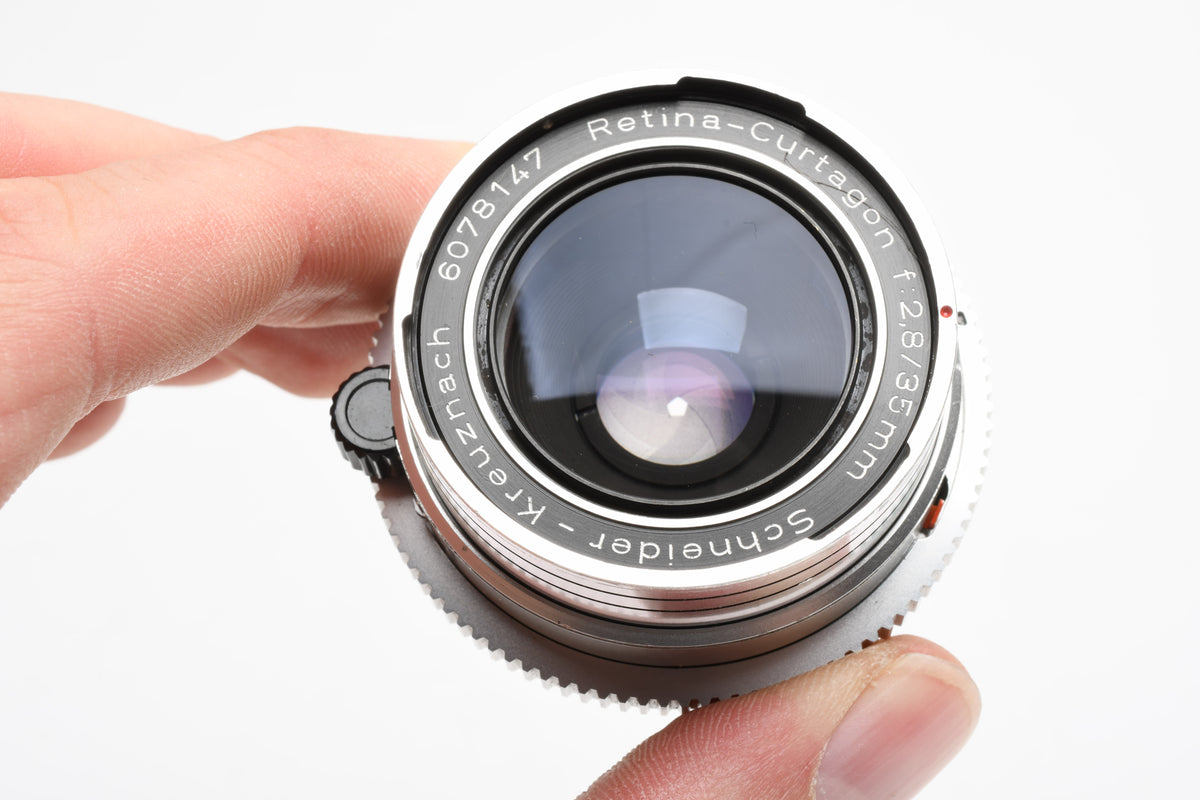 Kodak Schneider Retina Curtagon 35mm F2.8 Lens for Kodak Reflex w/jewel case, Nice!