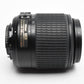 Nikon AFS Nikkor 55-200mm F4-5.6G ED DX zoom lens, caps, pouch, manual