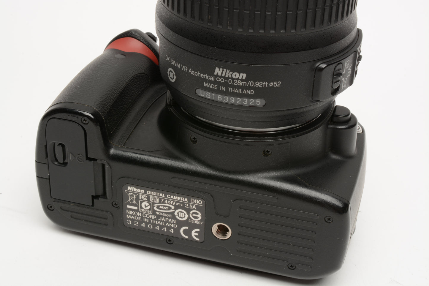 Nikon D60 10.2MP DSLR w/ 18-55mm VR, batt+charger+SD Only 3979 Acts!