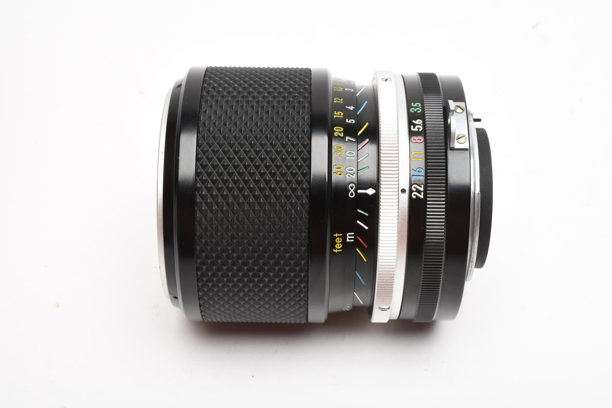 Nikon Zoom Nikkor 43-86mm f3.5 Non-Ai lens w/ UV filter and caps, Nice!