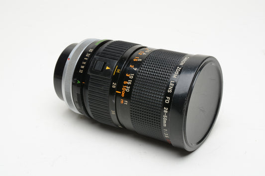 Canon 28-50mm f3.5 SSC FD Mount lens, Caps, *Read, still sharp!