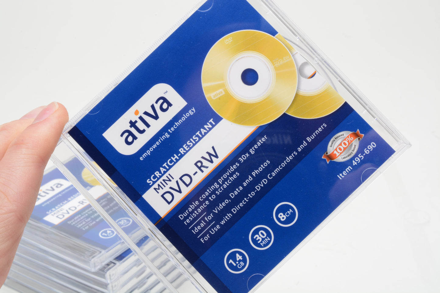 Ativa Mini DVD-RW 1.4GB 30min. DVD