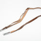 Leather thin camera strap w/Alligator clips for Rollei TLR Cameras
