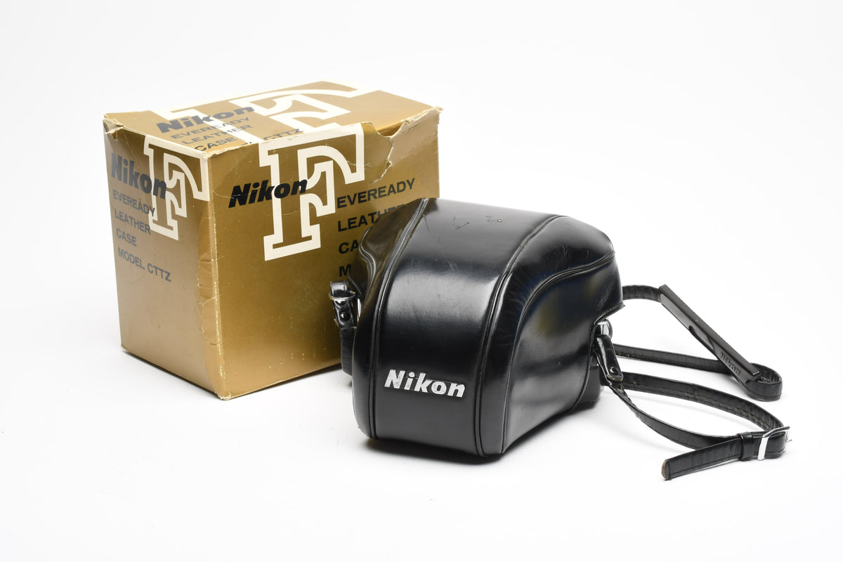 Nikon F Everyday Leather Case Model CTTZ w/Box, strap, Nice!