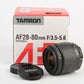 Tamron AF 28-80mm F3.5-5.6 Asph. Zoom lens Nikon Mount, Boxed 177D
