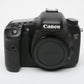 Canon EOS 7D 18MP DSLR body, 2batts, charger, strap, CF card, 96K Acts, Great working