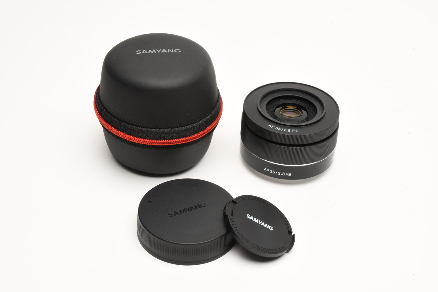 Samyang AF 35mm f2.8 FE Lens for Sony E Mount, Case, caps, Mint-