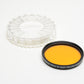 Tiffen 55mm #15 deep yellow filter in jewel case, very clean