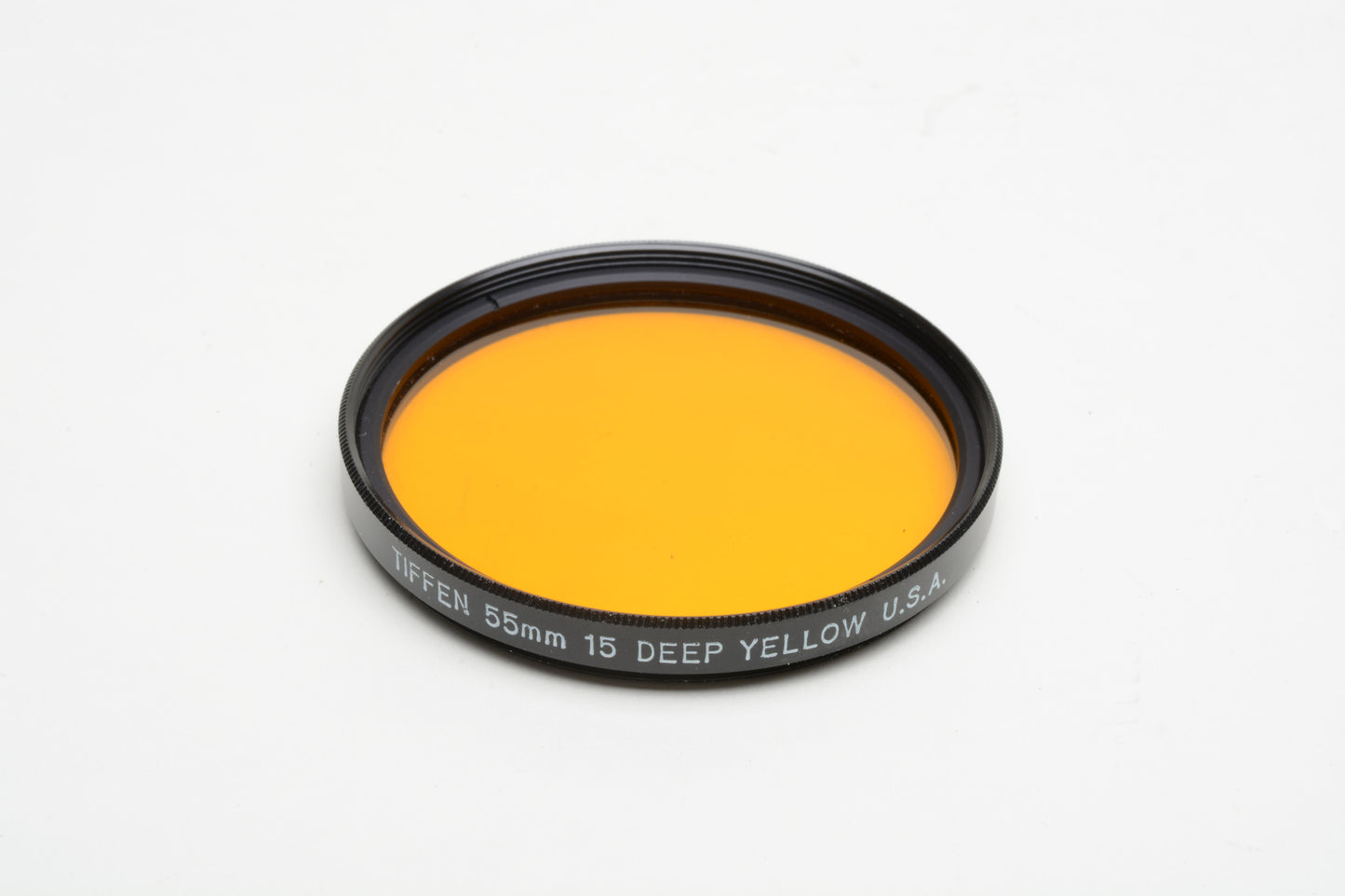 Tiffen 55mm #15 deep yellow filter in jewel case, very clean