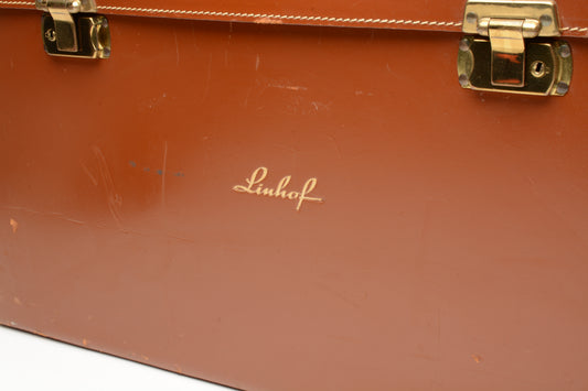Linhof leather 4x5 case measures ~18 x 8.5 x 10.5", Very nice & clean