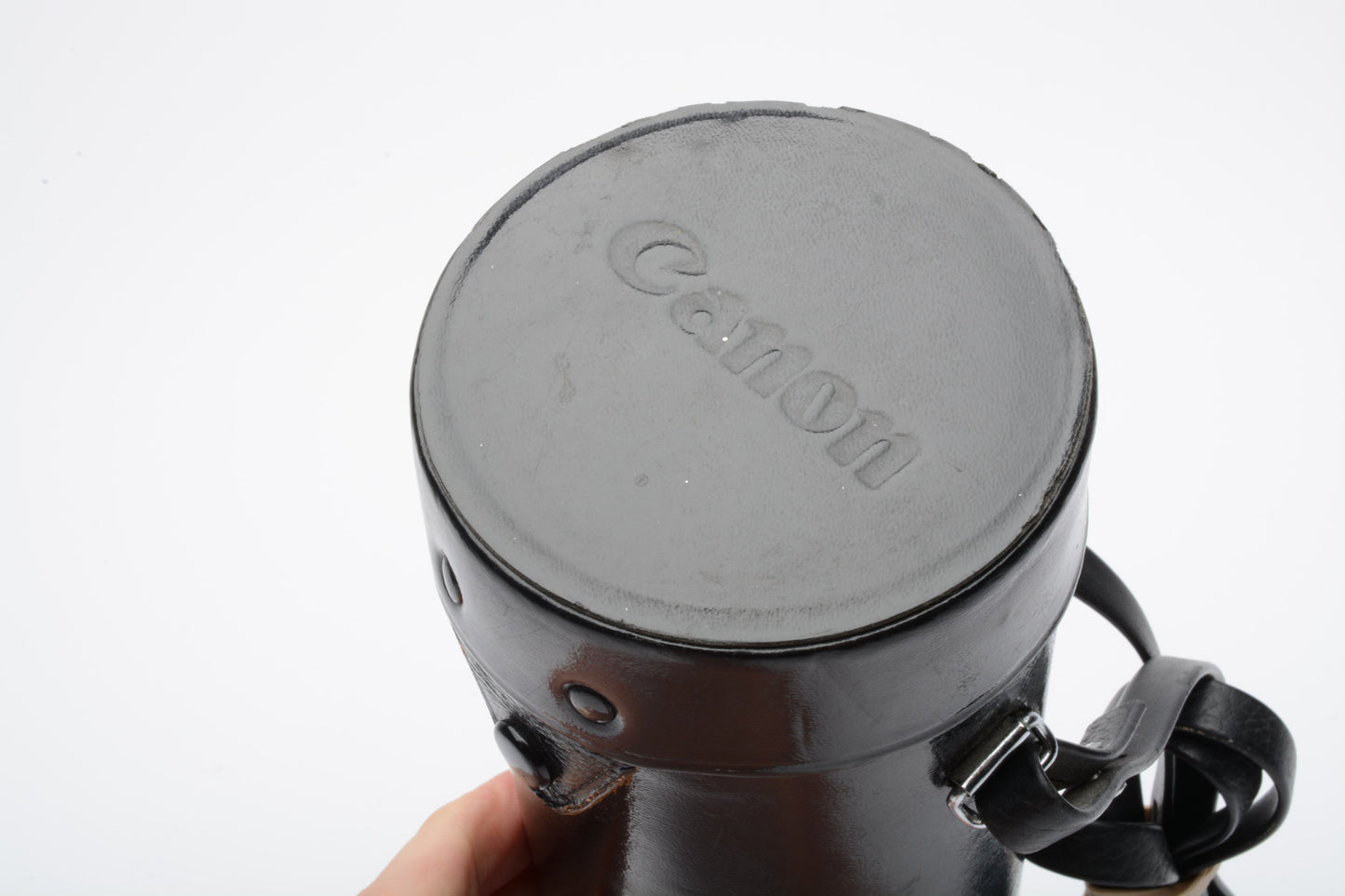 Canon J hard lens case ~7" tall x 3" wide (Bad internal foam)