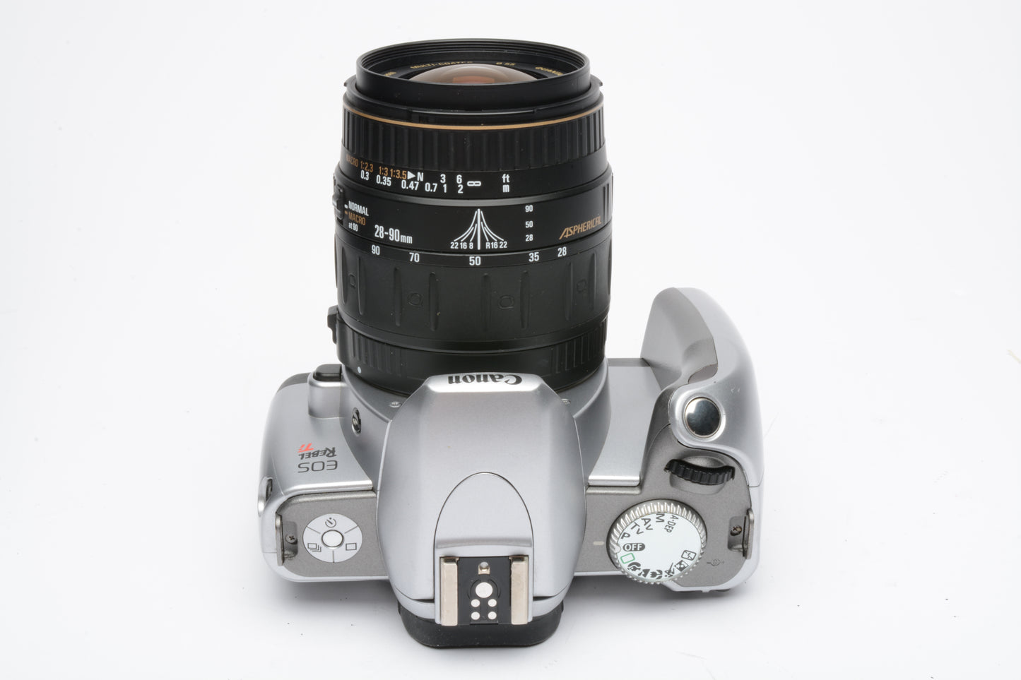 Canon EOS Rebel Ti 35mm SLR w/28-90mm f3.6-5.6 Asph. lens, case, strap