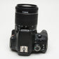 Canon Rebel SL1 DSLR w/18-55mm. f3.5-5.6 IS STM zoom, case, batt+charger+manuals