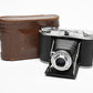 Ansco Speedex Folding Camera 90mm F4.5 Lens w/ Leather Case, Vintage, Read*