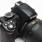Nikon D3100 DSLR w/Nikkor AFS 18-55mm f3.5-5.6G VR, batt+charger 7613 Acts