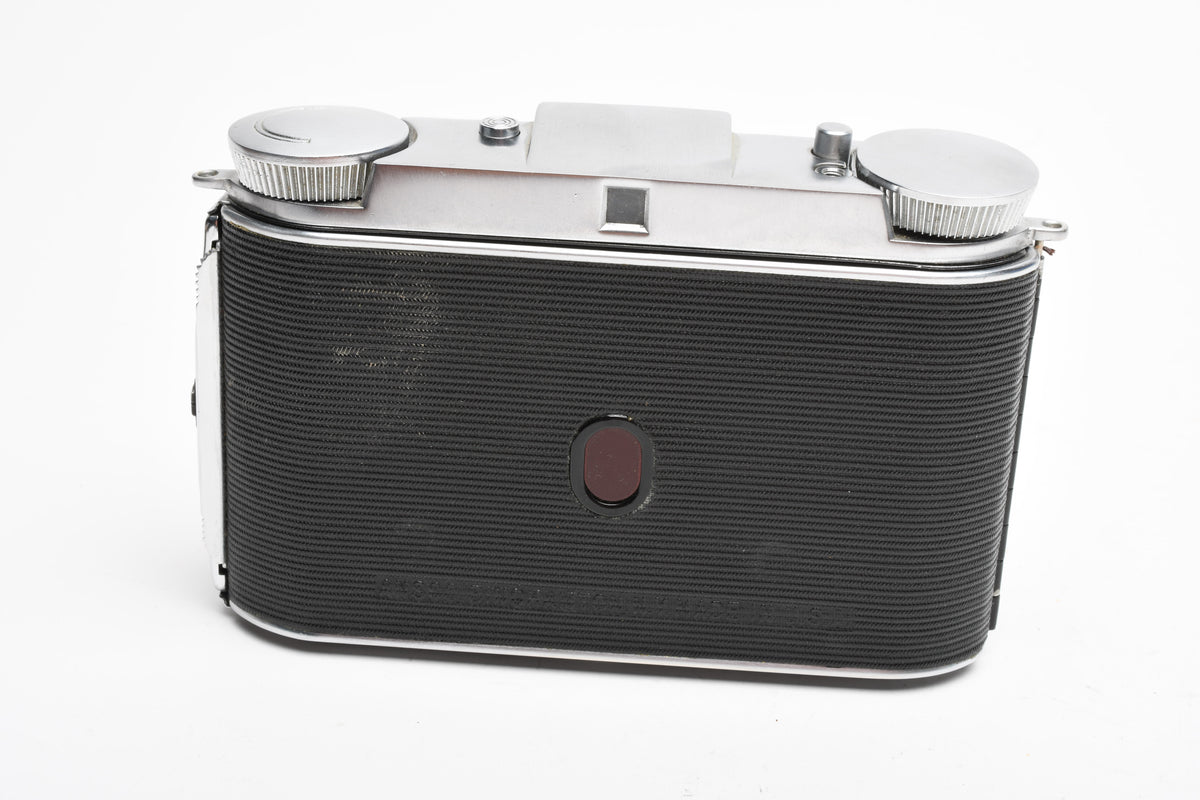 Ansco Speedex Folding Camera 90mm F4.5 Lens w/ Leather Case, Vintage, Read*