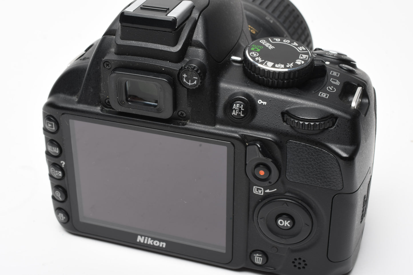 Nikon D3100 DSLR w/Nikkor AFS 18-55mm f3.5-5.6G VR, batt+charger 7613 Acts
