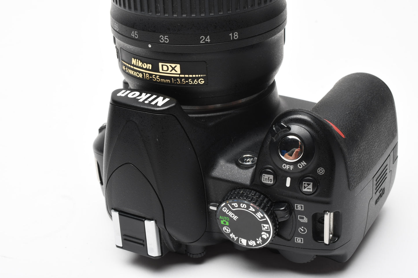 Nikon D3100 DSLR w/Nikkor AFS 18-55mm f3.5-5.6G VR, batt+charger 7613 Acts