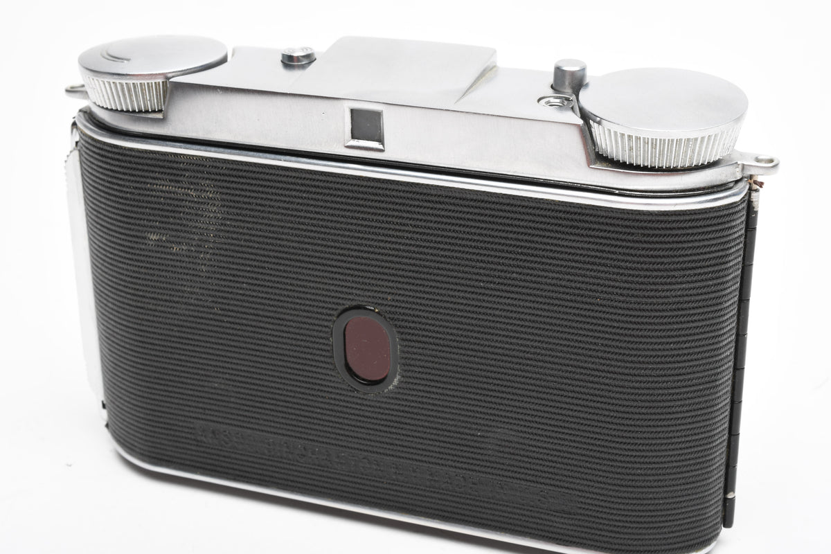 Ansco Speedex Folding Camera 90mm F4.5 Lens w/ Leather Case, Vintage, Read*