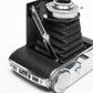 Ansco Speedex Folding Camera 90mm F4.5 Lens w/ Leather Case, Vintage, Read*