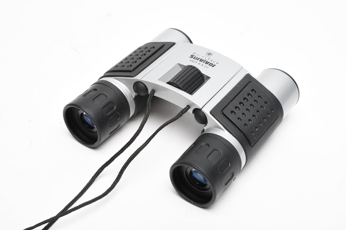 MultiTech Survivor Binoculars DCF 8x22 w/Case, Nice!