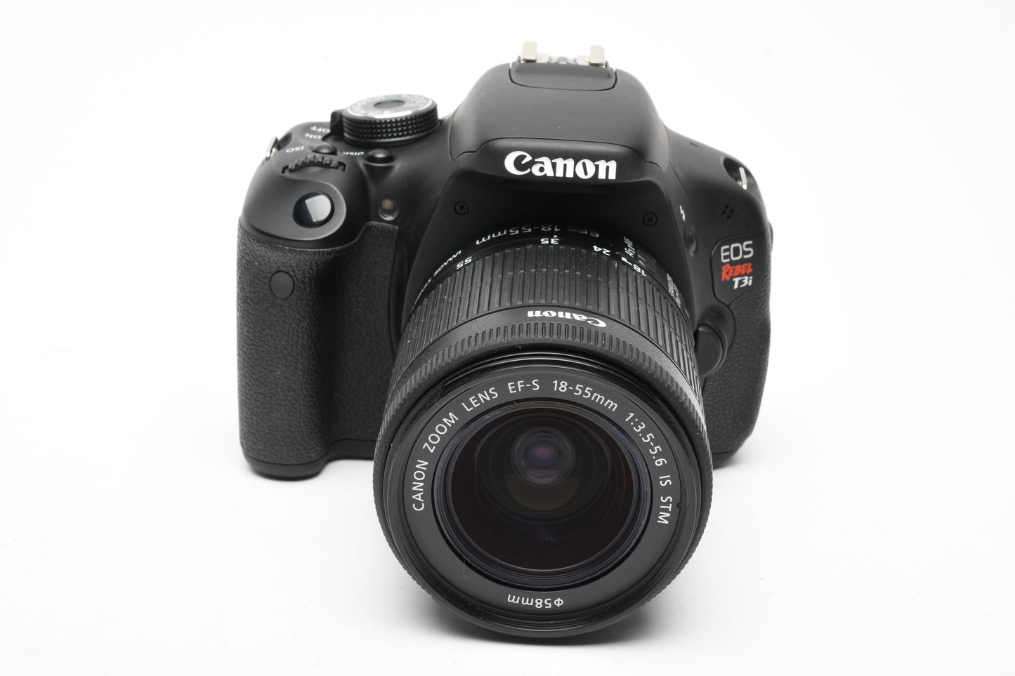 Canon EOS T3i w/18-55mm f3.5-5.6 IS STM lens, batt+charger, Only 1122K Acts!
