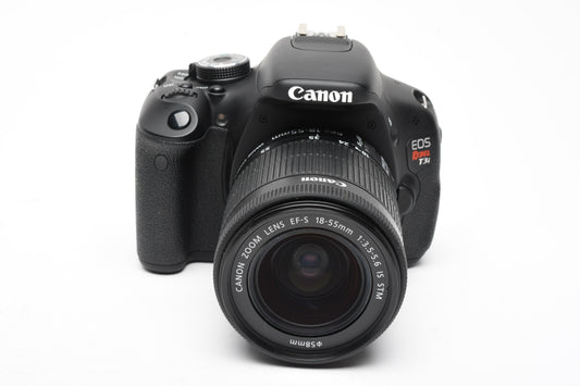 Canon EOS T3i w/18-55mm f3.5-5.6 IS STM lens, batt+charger, Only 1122K Acts!