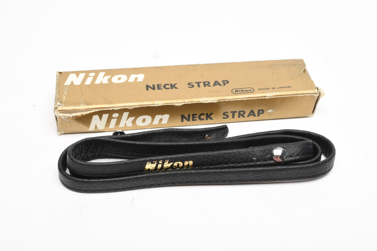 Nikon Genuine Leather Neck Strap in Box, Very Clean!