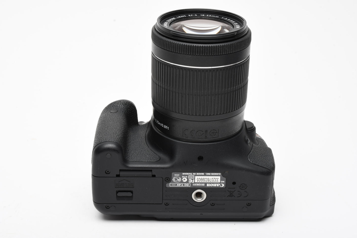 Canon EOS T3i w/18-55mm f3.5-5.6 IS STM lens, batt+charger, Only 1122K Acts!