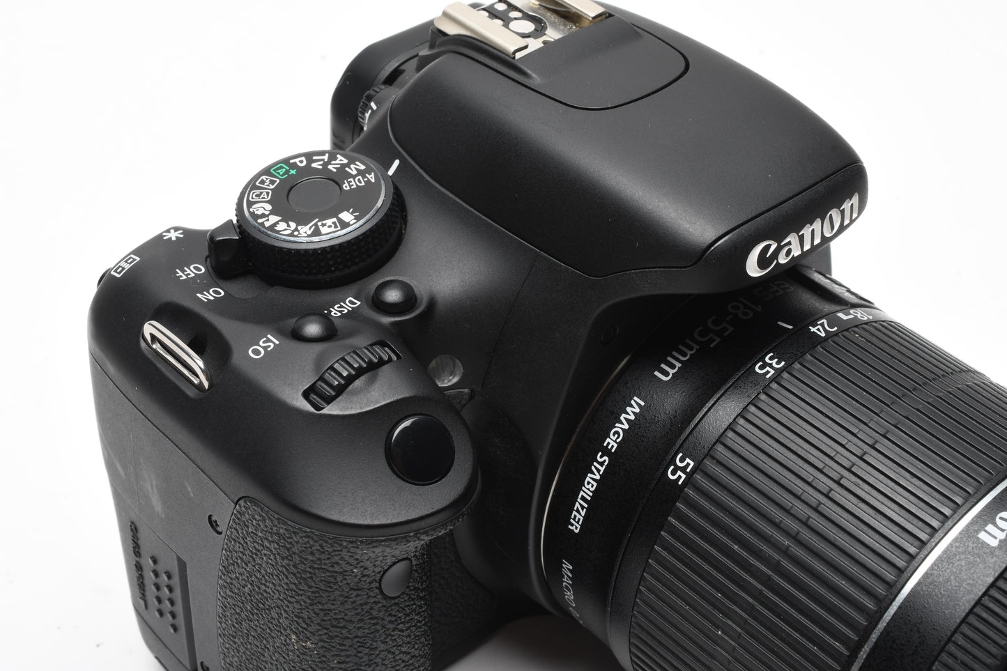 Canon EOS T3i w/18-55mm f3.5-5.6 IS STM lens, batt+charger, Only 1122K Acts!