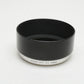 Pentax Asahi 46mm metal lens hood w/46mm ring in case, nice (Chrome/Black)