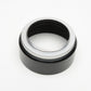 Pentax Asahi 46mm metal lens hood w/46mm ring in case, nice (Chrome/Black)