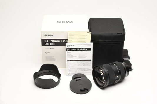 Sigma Art 24-70mm f2.8 DG OS HSM Lens for Sony E-Mount, Mint-, Boxed, USA