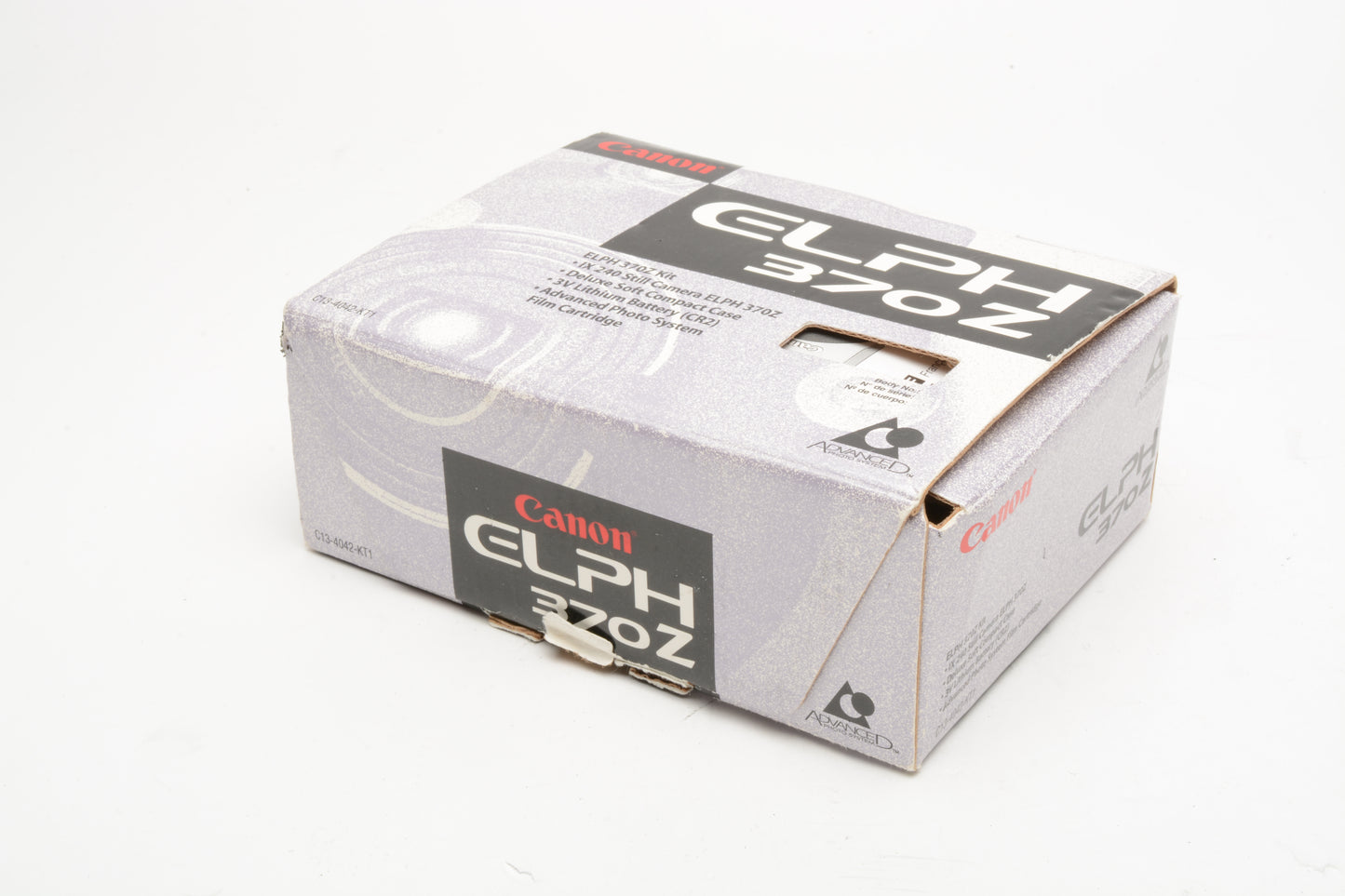 Canon Elph 370z IX-240 APS Camera, w/case, strap, manuals, box + 1X roll film