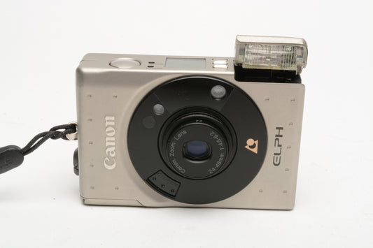 Canon Elph IX-240 APS Camera, w/case, strap, manuals, box + 1X roll film