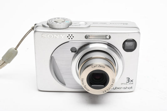 Sony DSC-W1 5.1MP Digital Point&Shoot camera, Zeiss lens, Card, Tested, Great