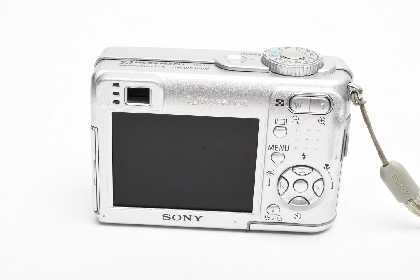 Sony DSC-W1 5.1MP Digital Point&Shoot camera, Zeiss lens, Card, Tested, Great