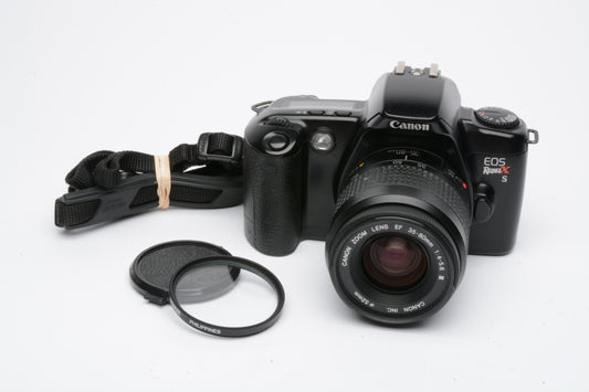 Canon Rebel X S 35mm SLR w/EF 35-80mm f4-5.6 III w/UV, cap, strap, tested